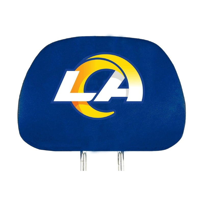 Fanmats Los Angeles Rams Printed Head Rest Cover Set – 2 Pieces