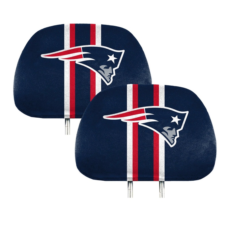 Fanmats New England Patriots Printed Head Rest Cover Set – 2 Pieces