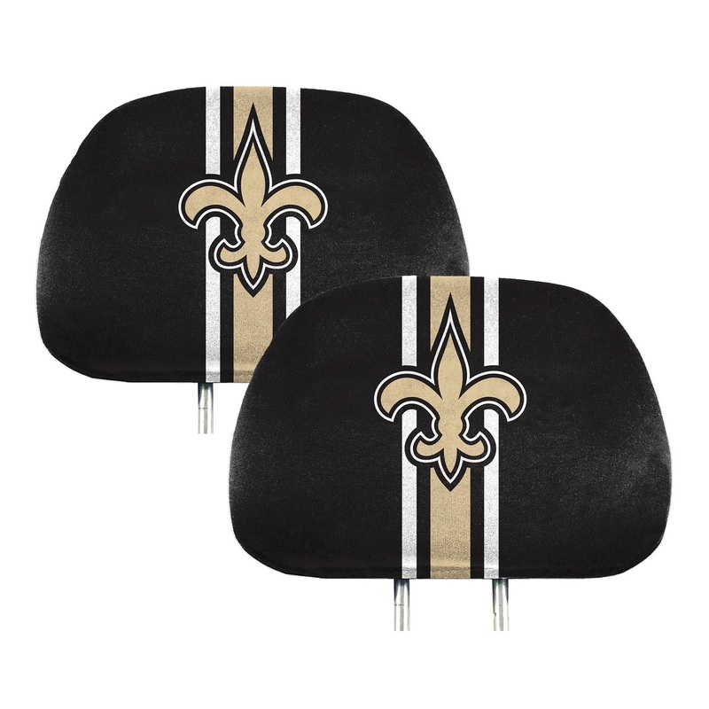 Fanmats New Orleans Saints Printed Head Rest Cover Set – 2 Pieces