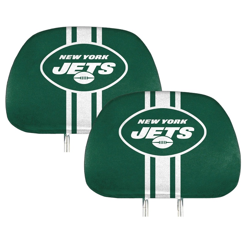 Fanmats New York Jets Printed Head Rest Cover Set – 2 Pieces