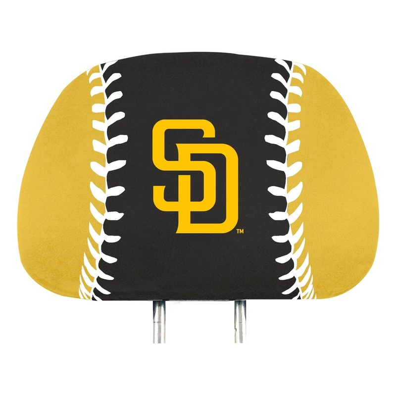 Fanmats San Diego Padres Printed Head Rest Cover Set – 2 Pieces