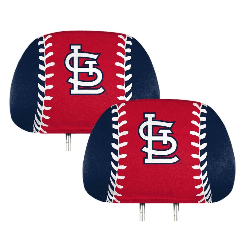 Fanmats St. Louis Cardinals Printed Head Rest Cover Set – 2 Pieces