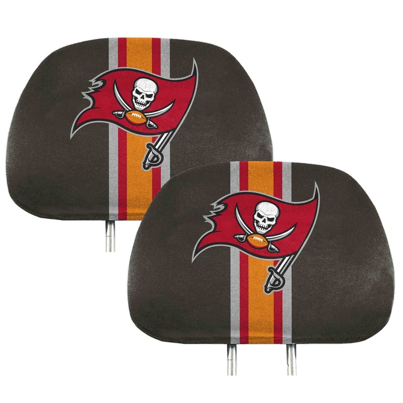 Fanmats Tampa Bay Buccaneers Printed Head Rest Cover Set – 2 Pieces