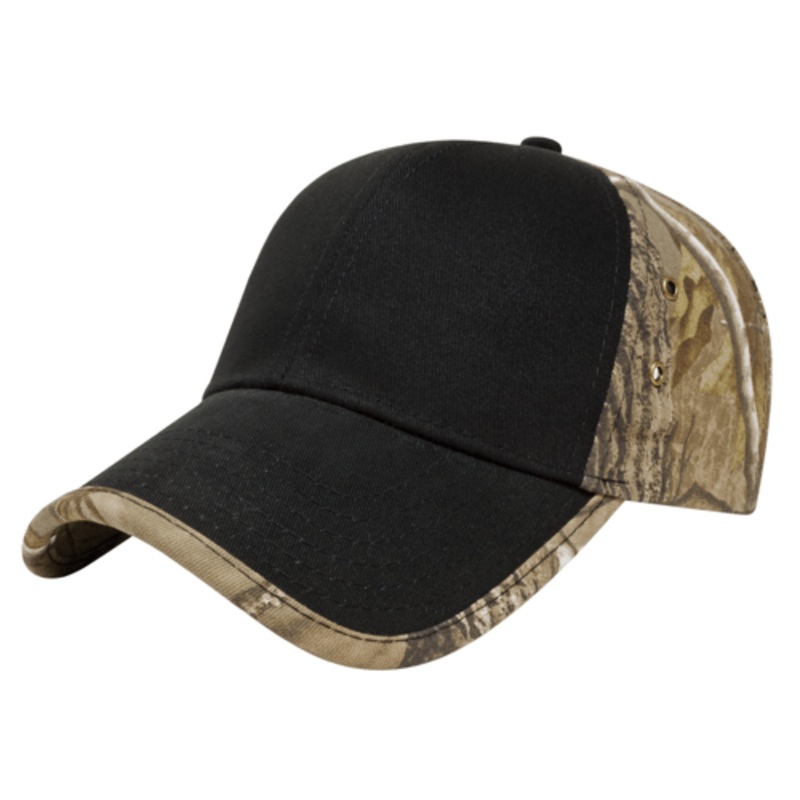 Cap America Solid Front Camo Back Cap