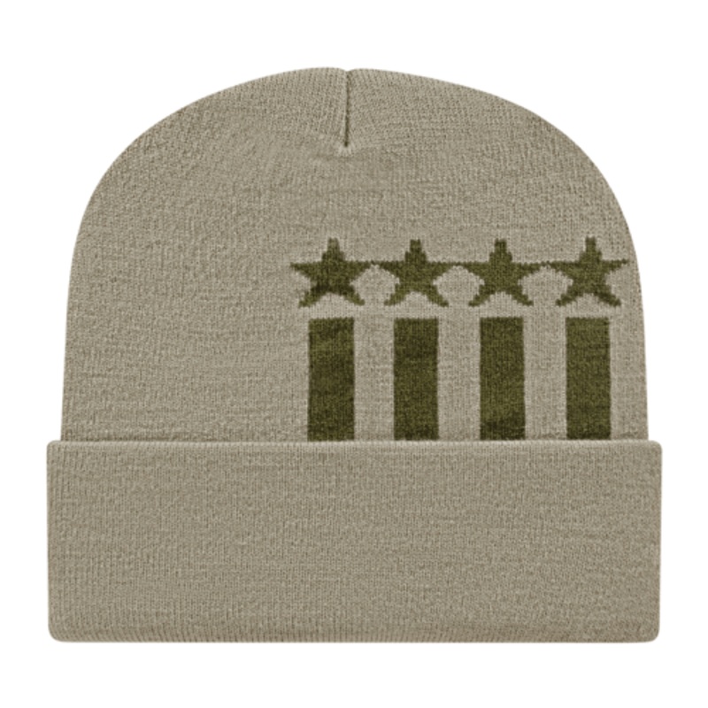 Cap America Stars & Stripes Knit Cap with Cuff