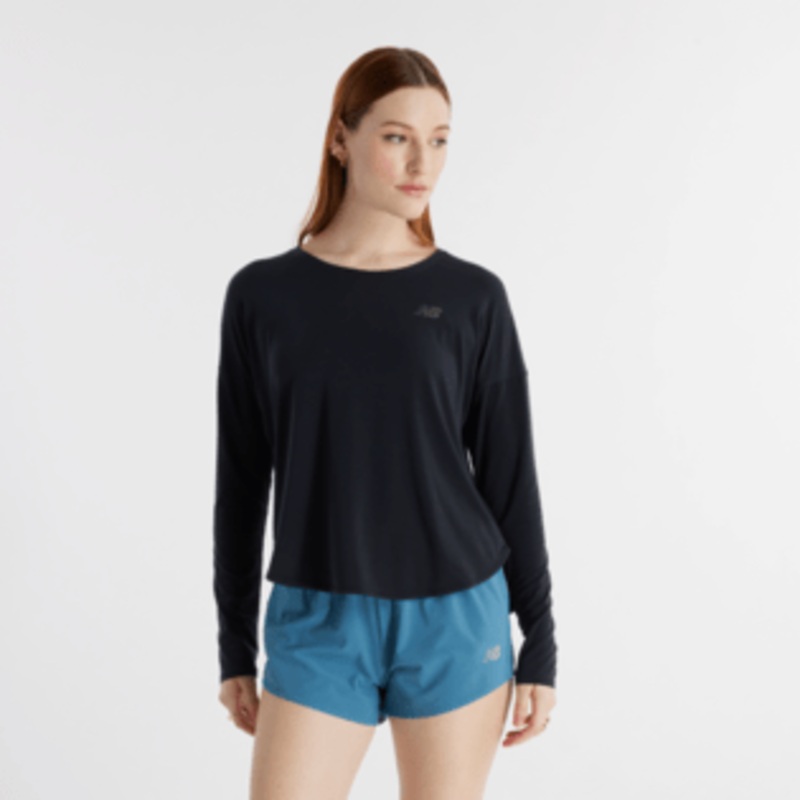New Balance Women’s Drapey Jersey Long Sleeve T-Shirt