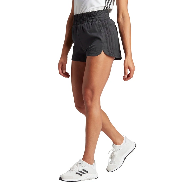 adidas Women’s Pacer Training 3-Stripes Woven High Rise Shorts