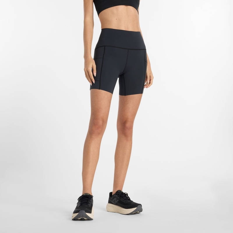 New Balance Women’s Sleek Pocket High Rise Short 6