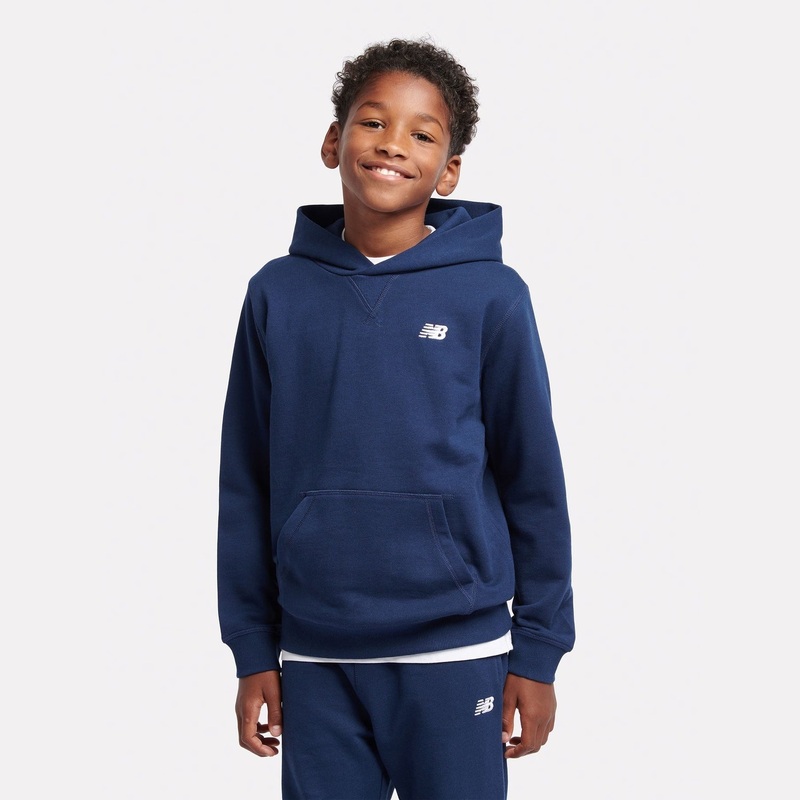 New Balance Youth French Terry Small Logo Hoodie