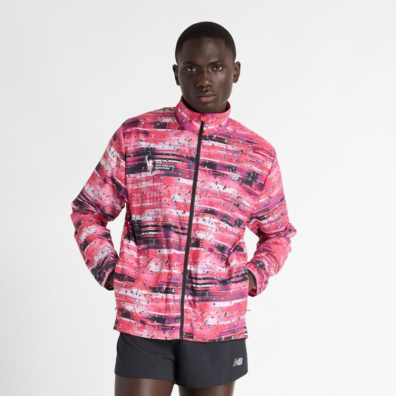 New Balance Men’s NYC Marathon Printed Athletics Packable Jacket