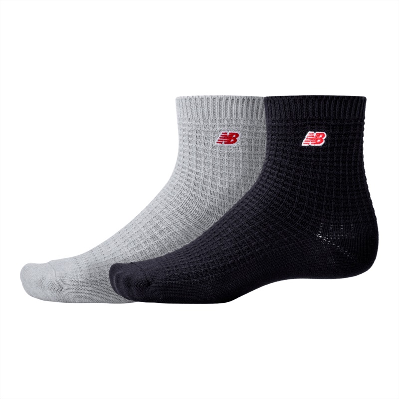 New Balance Waffle Knit Ankle Socks 2 Pack