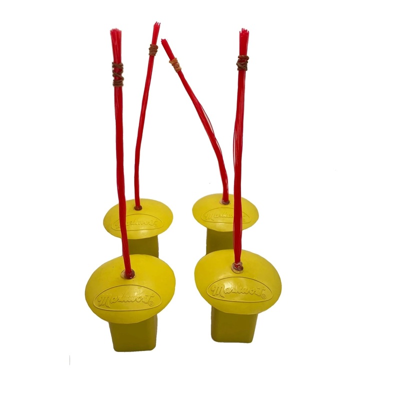 Markwort 4 Pack Yellow Base Plugs With Red Bristles
