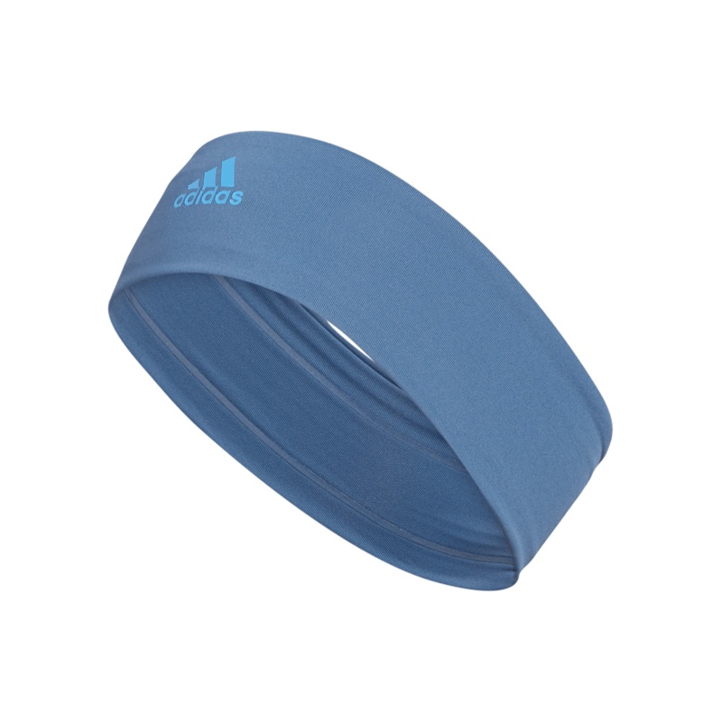 adidas Alphaskin 2.0 Headband|Wonder Steel Blue/Pulse Blue|Pulse Lime Green/White