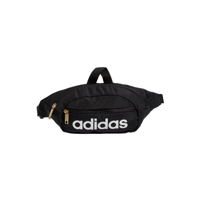 adidas Core Waist Pack|Black/White/Gold Metallic