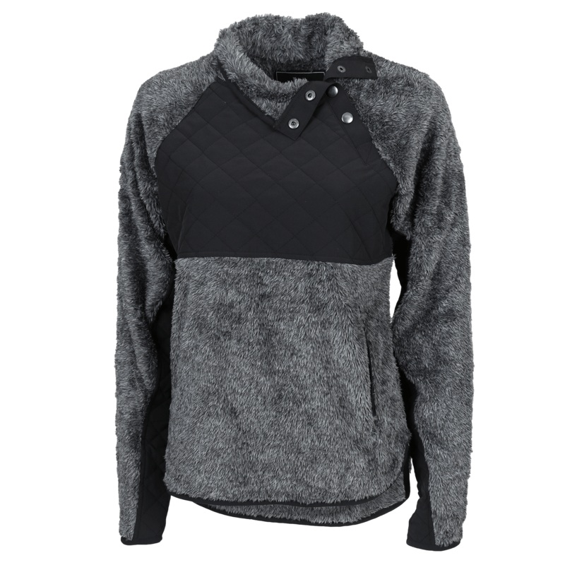 Boxercraft Women’s Quilted Fuzzy Fleece Pullover