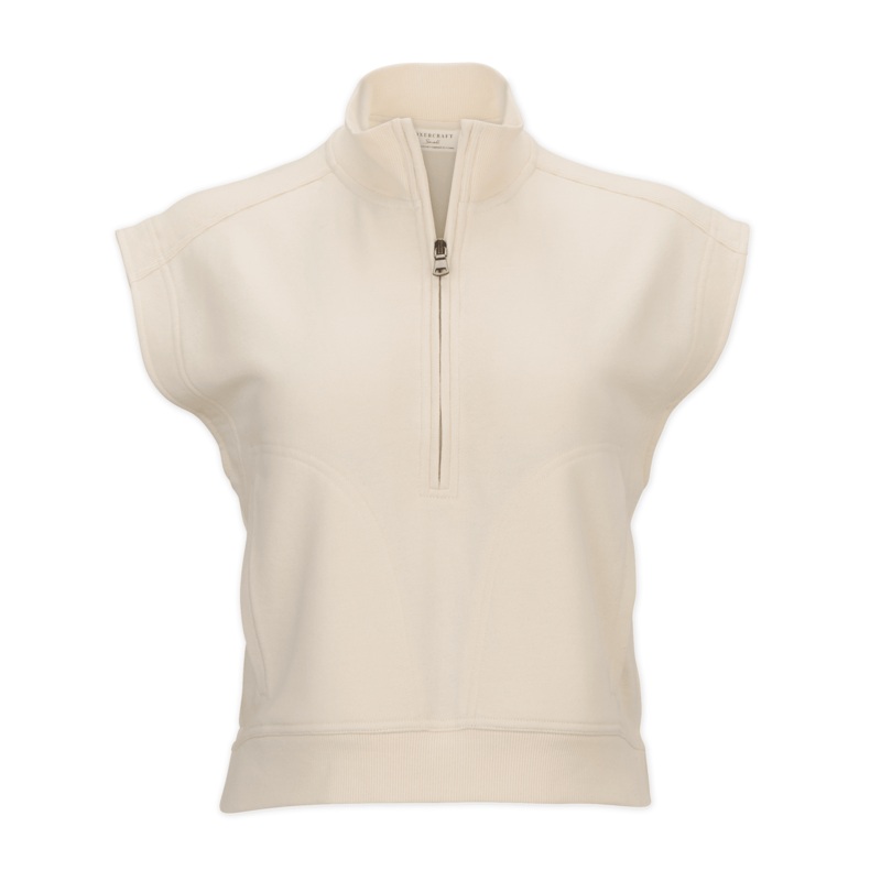 Boxercraft Women’s Sleeveless Terry Half Zip Pullover