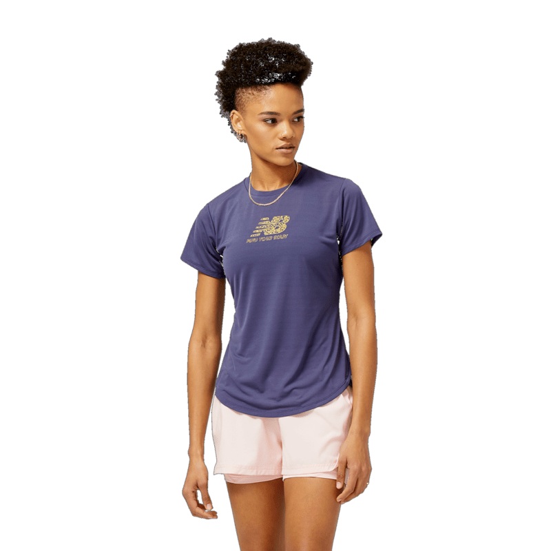 New Balance Women’s Graphic Accelerate Short Sleeve Top