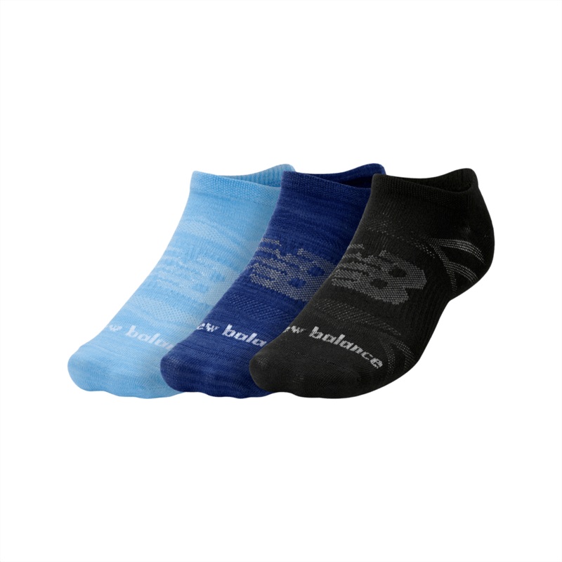 New Balance Flat Knit No Show Socks 3 Pack
