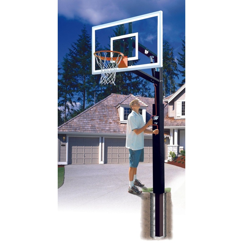 Bison Four Seasons ZipCrank 5 Adjustable Basketball System