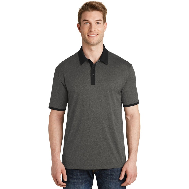 Sport-Tek Men’s Heather Contender Contrast Polo ST667