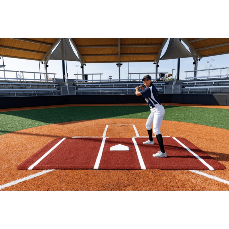 Portolite Full Batter’s Mat|Green|Red|Included