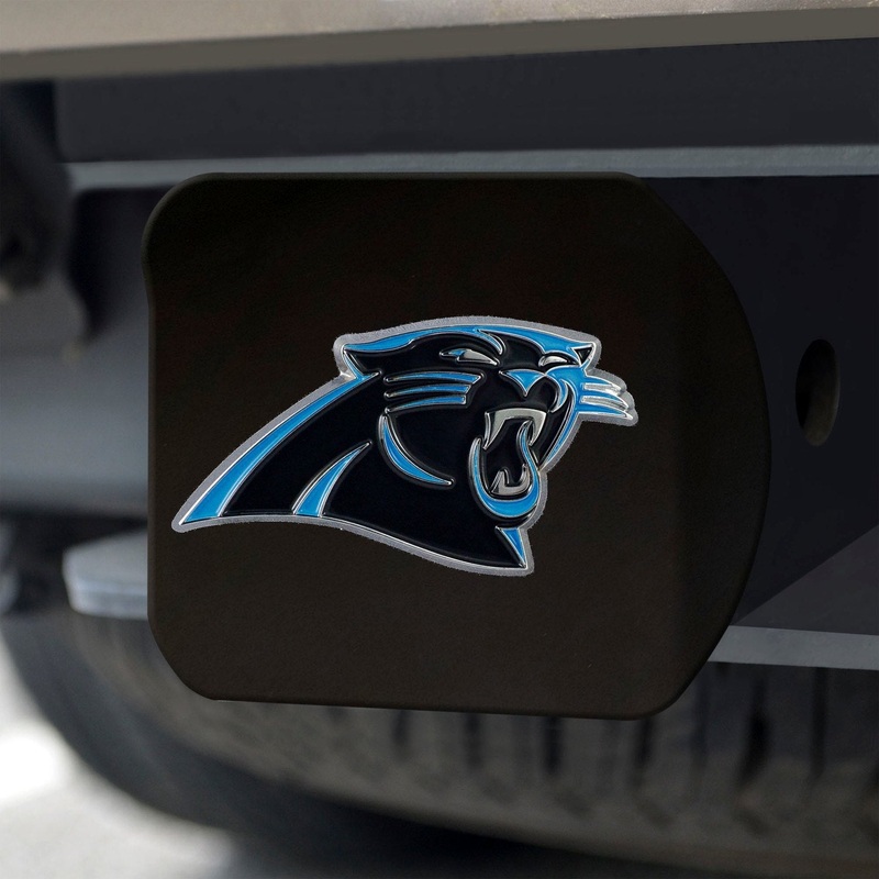 Fanmats Carolina Panthers Black 3D Color Emblem Metal Hitch Cover