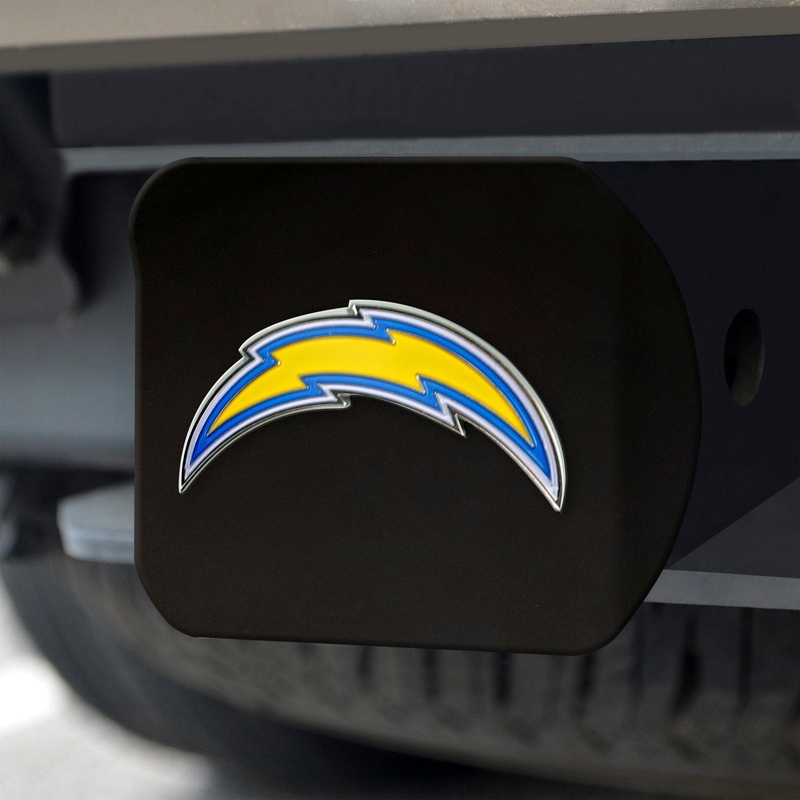 Fanmats Los Angeles Chargers Black 3D Color Emblem Metal Hitch Cover