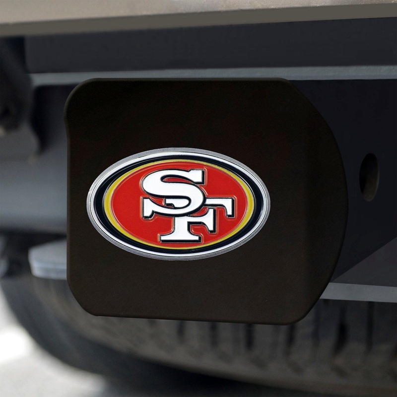 Fanmats San Francisco 49ers Black 3D Color Emblem Metal Hitch Cover