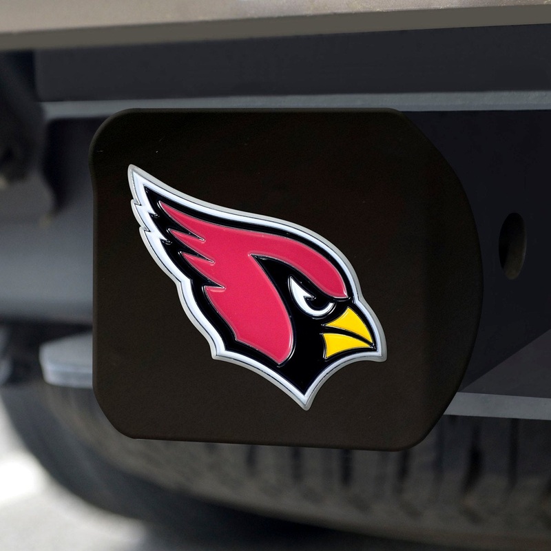 Fanmats Arizona Cardinals Black 3D Color Emblem Metal Hitch Cover