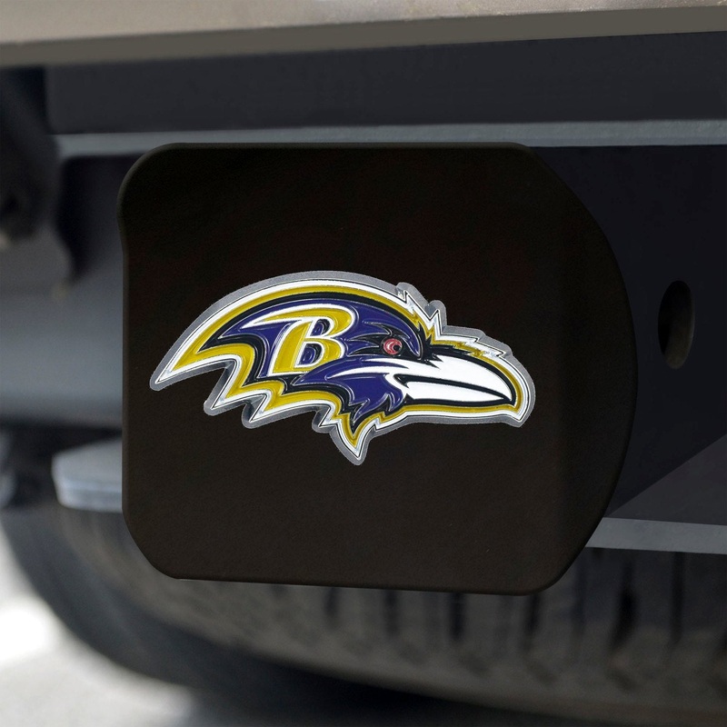 Fanmats Baltimore Ravens Black 3D Color Emblem Metal Hitch Cover