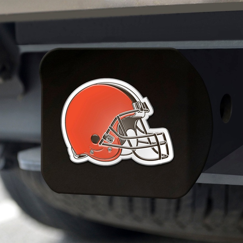 Fanmats Cleveland Browns Black 3D Color Emblem Metal Hitch Cover