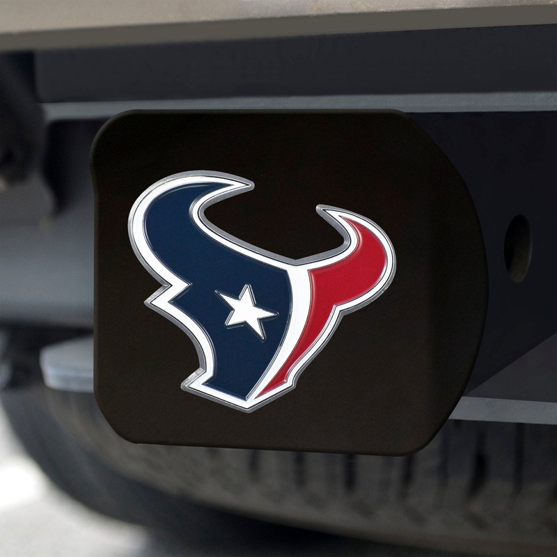 Fanmats Houston Texans Black 3D Color Emblem Metal Hitch Cover