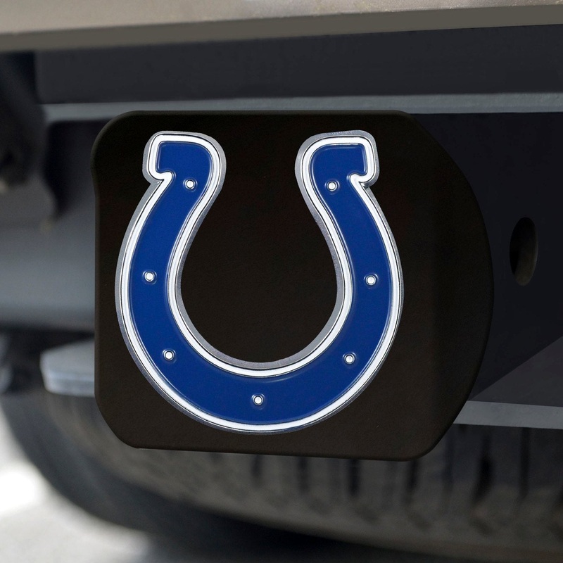 Fanmats Indianapolis Colts Black 3D Color Emblem Metal Hitch Cover