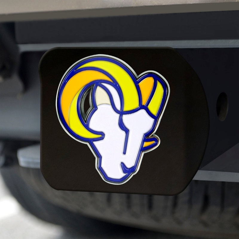 Fanmats Los Angeles Rams Black 3D Color Emblem Metal Hitch Cover
