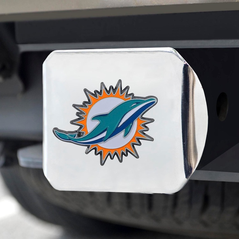 Fanmats Miami Dolphins 3D Color Emblem Hitch Cover