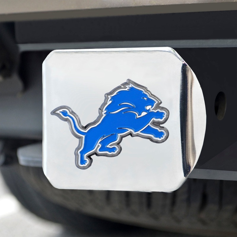 Fanmats Detroit Lions 3D Color Emblem Hitch Cover