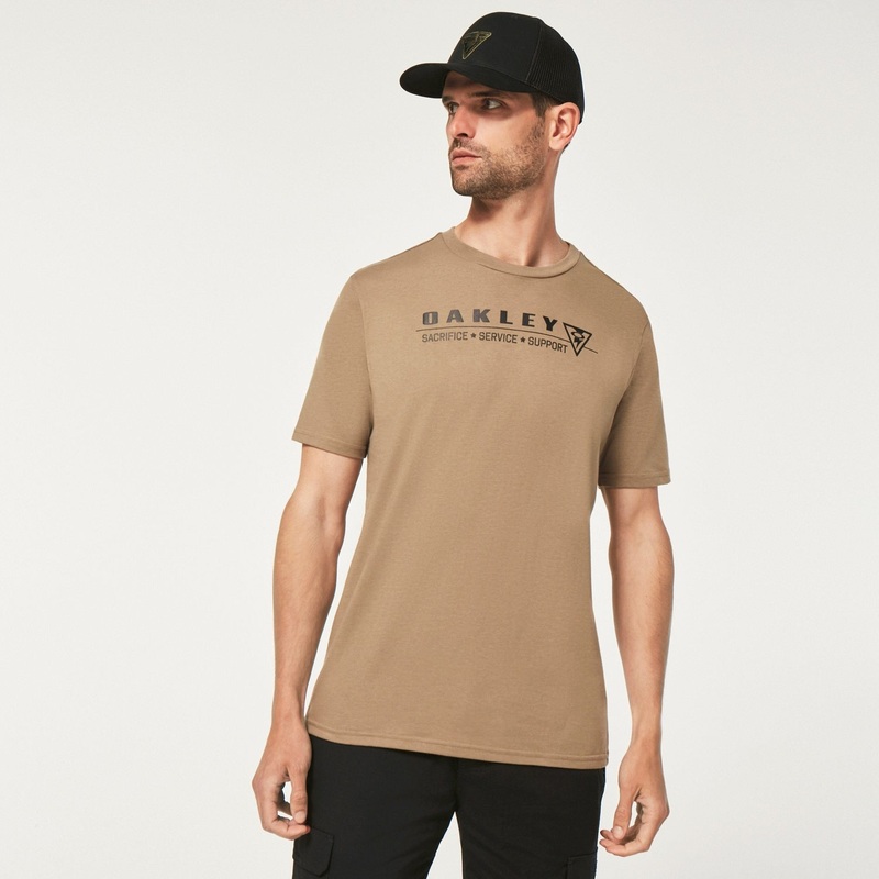Oakley Men’s SI Pillars Tee|Military Tan|Dark Brush|Athletic Heather Gray|Blackout|S|M|L|XL|XXL