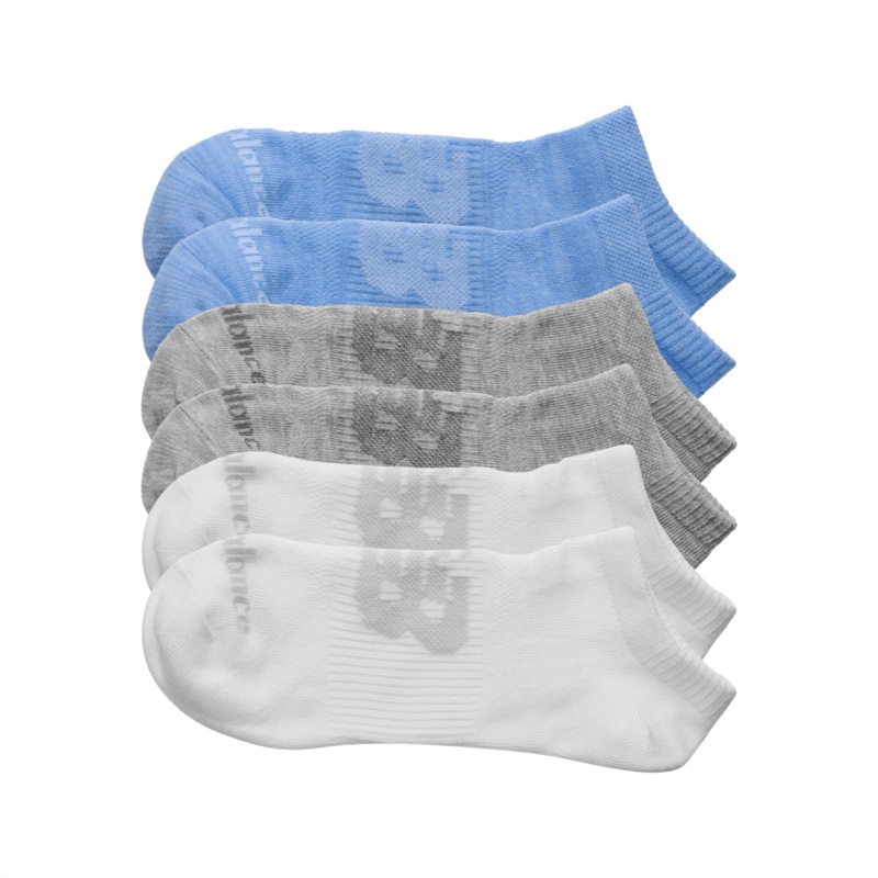 New Balance Flat Knit No Show Socks 6 Pack