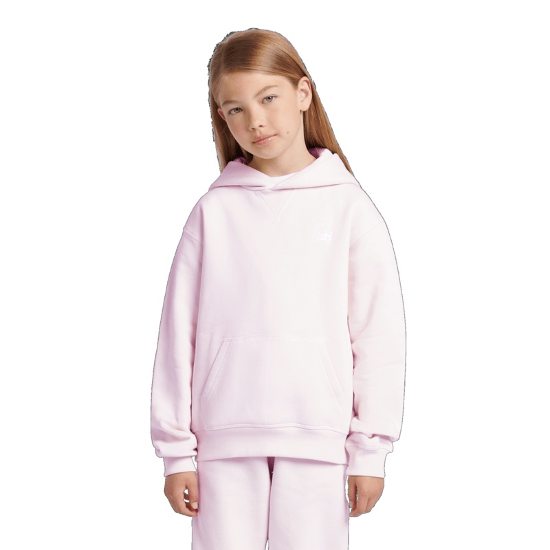 New Balance Youth Brush Back Small Logo Hoodie