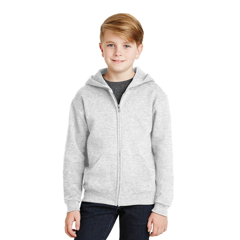 JERZEES Youth NuBlend Full-Zip Hooded Sweatshirt 993B