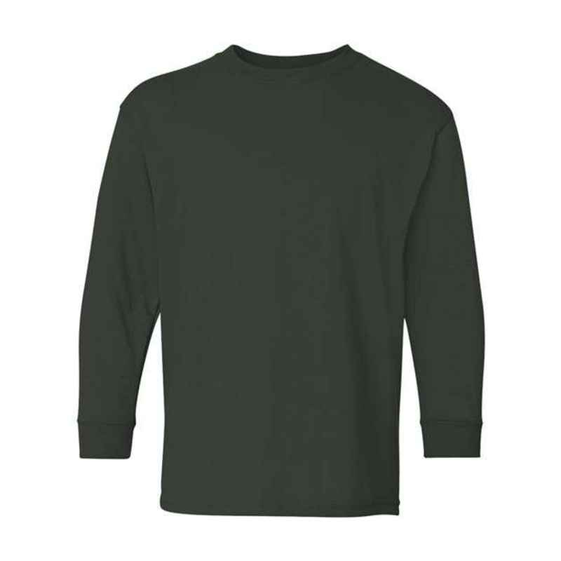 Gildan Youth Heavy Cotton 100% Cotton Long Sleeve T-Shirt 5400B