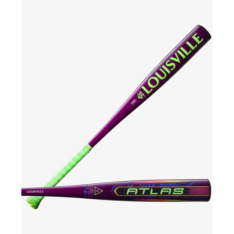 Louisville Slugger 2025 CWS Atlas Neon Energy BBCOR Baseball Bat