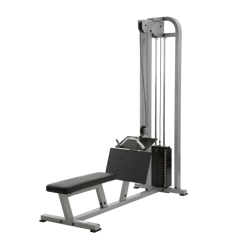 York STS Low Seated Row|Silver|White|250 lb weight stack|300 lb weight stack