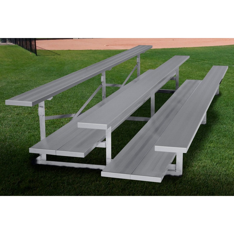 Gared 3-Row Low Rise Fixed Spectator Stationary Bleacher