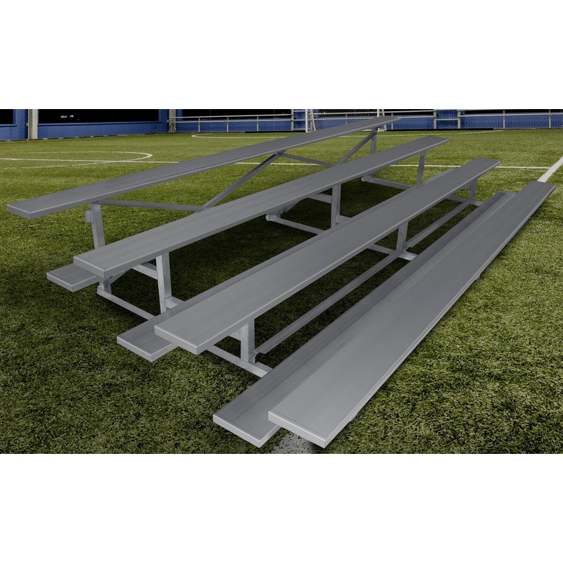 Gared 4-Row Low Rise Fixed Spectator Bleacher