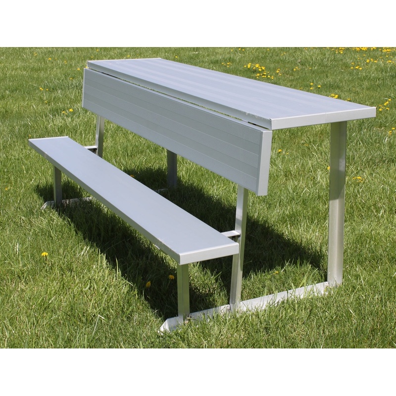 Gared Portable Spectator Bench with Shelf