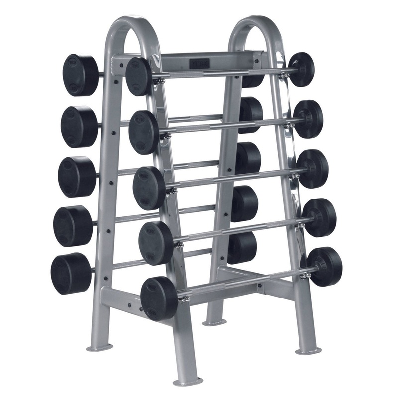 York ETS Fixed Straight And Curl Barbell Rack