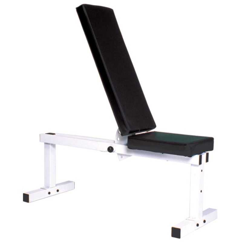 York Pro Series 205 FI White Flat Adjustable Incline Bench Press