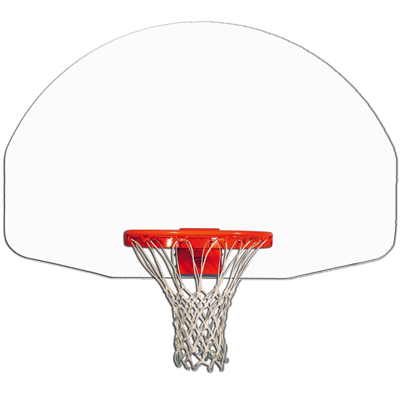 Gared Durable Fan-Shape Unmarked Steel Basketball Backboard