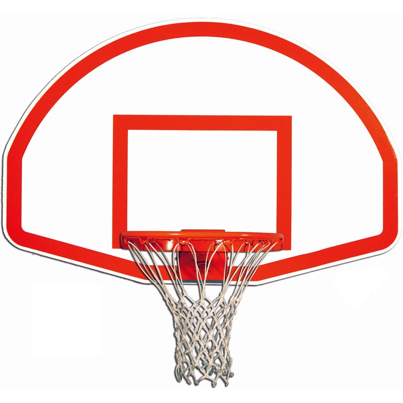 Gared Rust-Resistant Fan-Shape Unmarked Aluminum Basketball Backboard